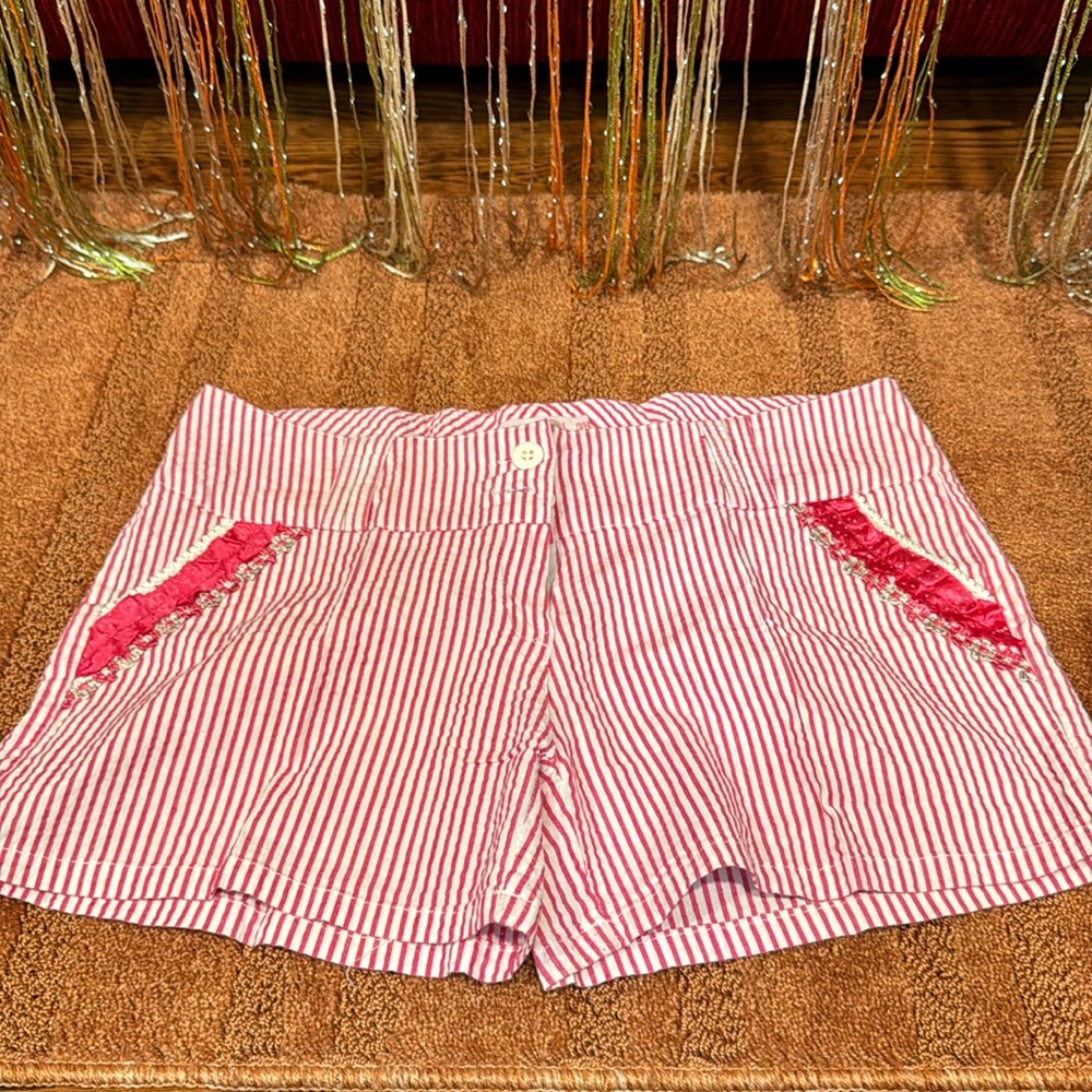 Worn pink shorts